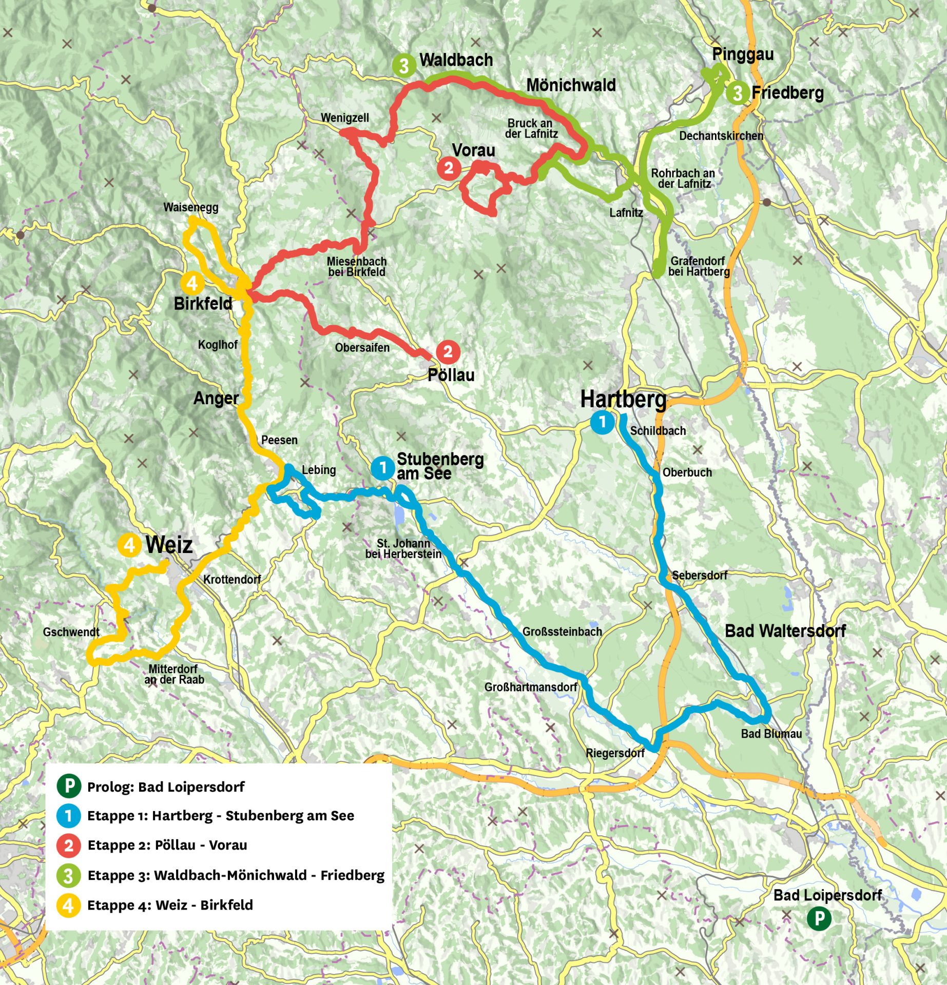 Radjugendtour Karte