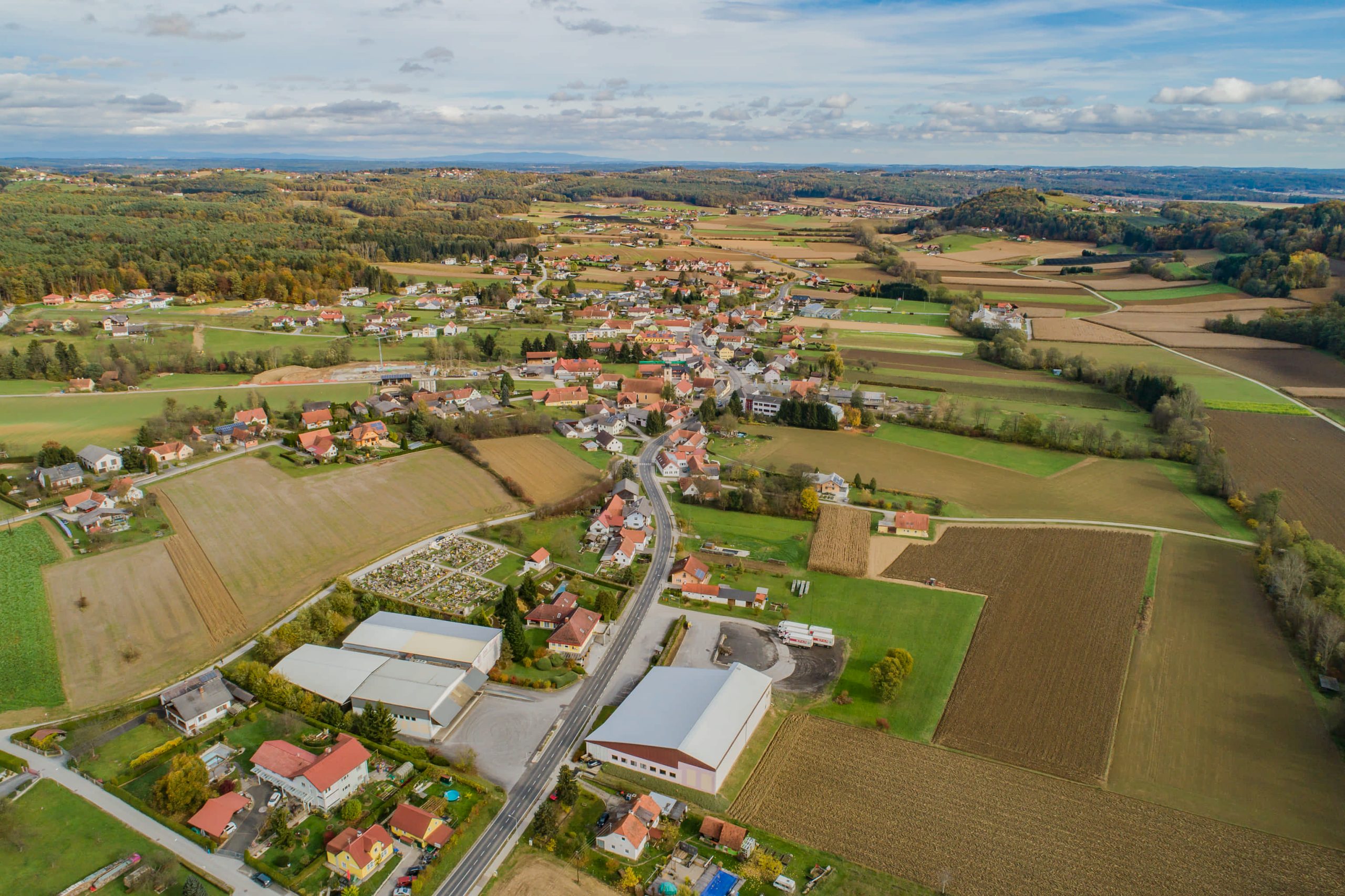Luftaufnahme von Ottendorf an der Rittschein