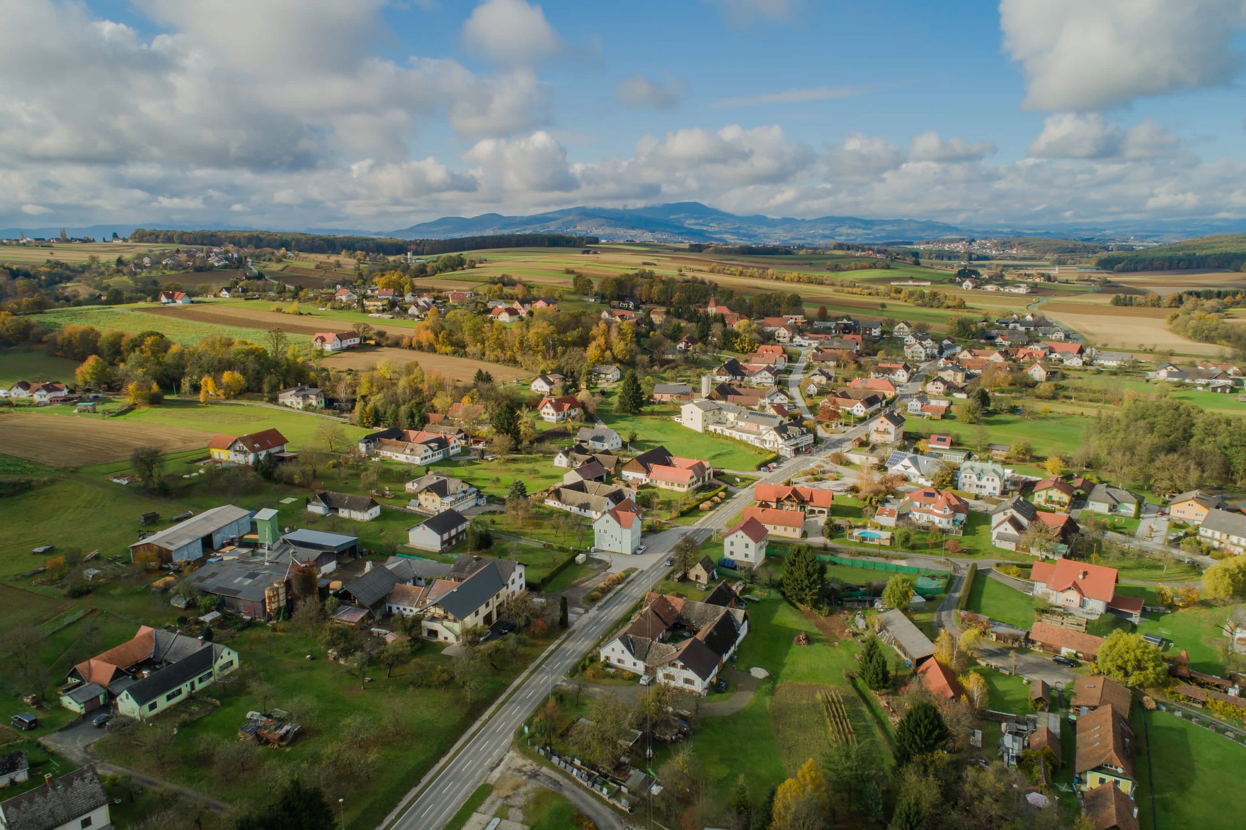 Luftaufnahme von Rohr bei Hartberg